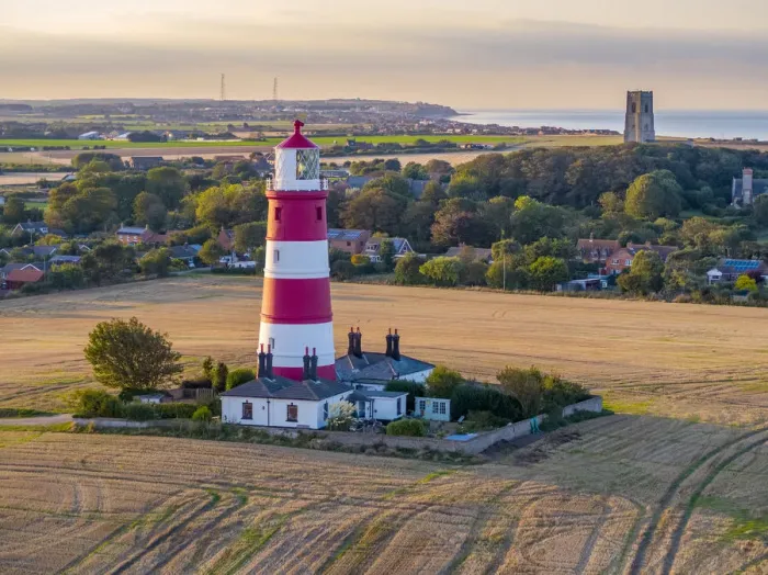 Framed Print : UK, England, East Anglia, Norfolk, Happisburgh LIghthouse Framed Print : UK, England, East Anglia, Norfolk, Happisburgh LIghthouse