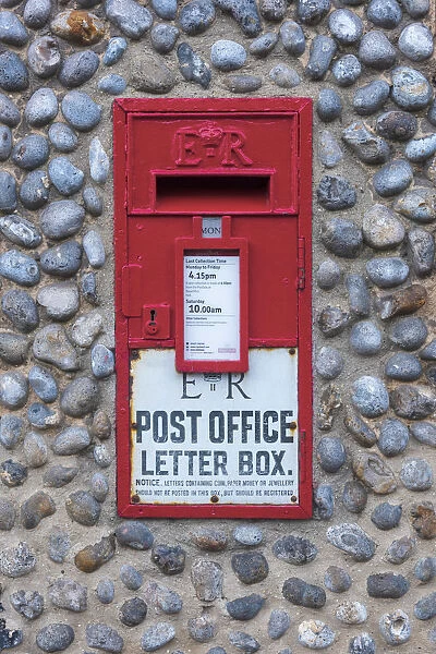UK, England, East Anglia, Norfolk, Cley, Letterbox