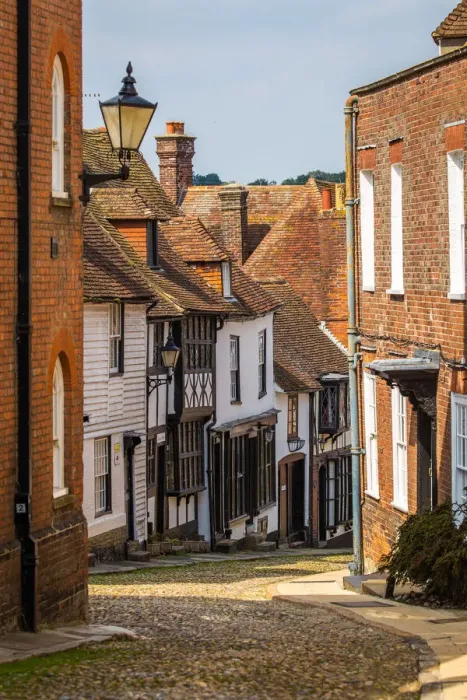 Framed Print : UK, England, East Sussex, Rye, West Street in the historic centre of Rye