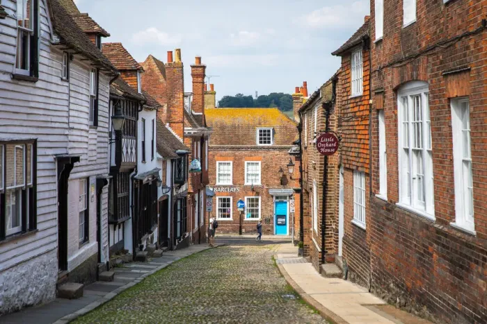Framed Print : UK, England, East Sussex, Rye, West Street in the historic centre of Rye