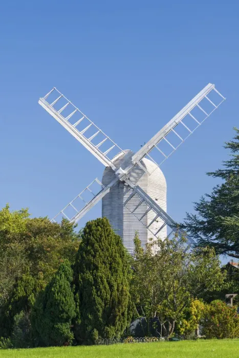Framed Print : UK, England, Essex, Finchingfield, Duck End Mill, Letch Framed Print : UK, England, Essex, Finchingfield, Duck End Mill, Letch