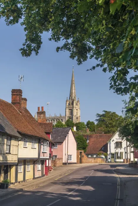 Framed Print : UK, England, Essex, Saffron Walden, Bridge Street