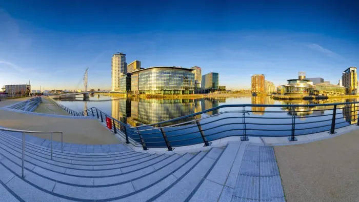 Framed Print : UK, England, Greater Manchester, Salford, Salford Quays, North Bay, MediaCityUK housing Framed Print : UK, England, Greater Manchester, Salford, Salford Quays, North Bay, MediaCityUK housing