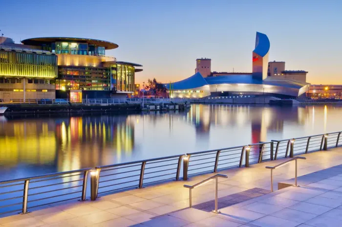 Framed Print : UK, England, Greater Manchester, Salford, Salford Quays, Imperial War Museum North Framed Print : UK, England, Greater Manchester, Salford, Salford Quays, Imperial War Museum North