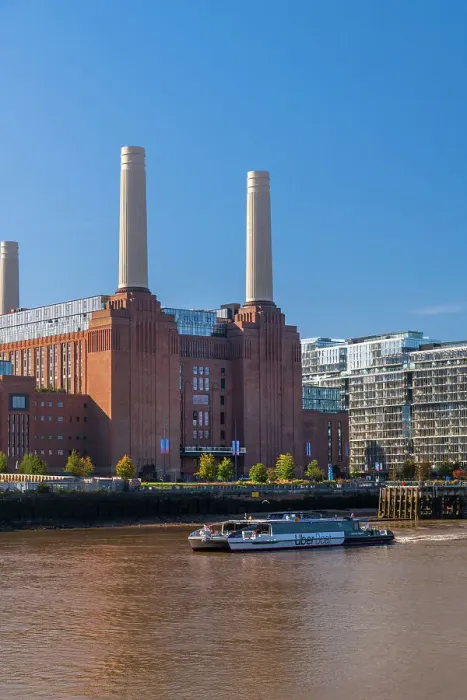 Framed Print : UK, England, London, Battersea, Battersea Power Station beside River Thames Framed Print : UK, England, London, Battersea, Battersea Power Station beside River Thames