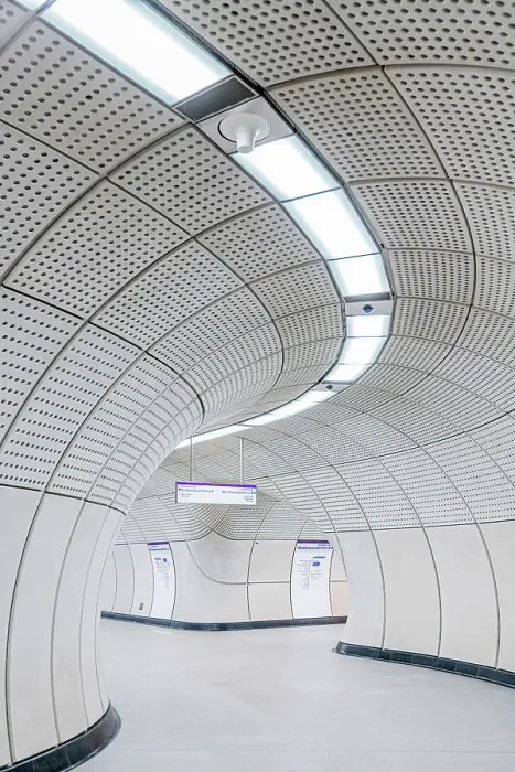 Framed Print : UK, England, London, Elizabeth Line, Tottenham Court Road Station