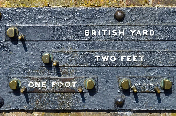 UK, England, London, Greenwich Park, Royal Observatory, Standard Imperial Measurements