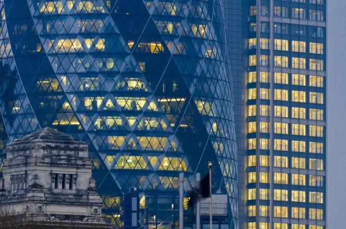 Framed Print : UK, England, London, Swiss Re Building (The Gherkin) and Heron Tower Framed Print : UK, England, London, Swiss Re Building (The Gherkin) and Heron Tower