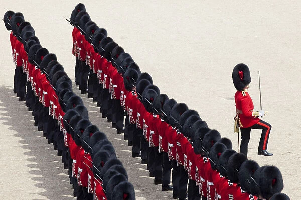UK, England, London, Trooping the Colour Ceremony at Horse Guards Parade Whitehall