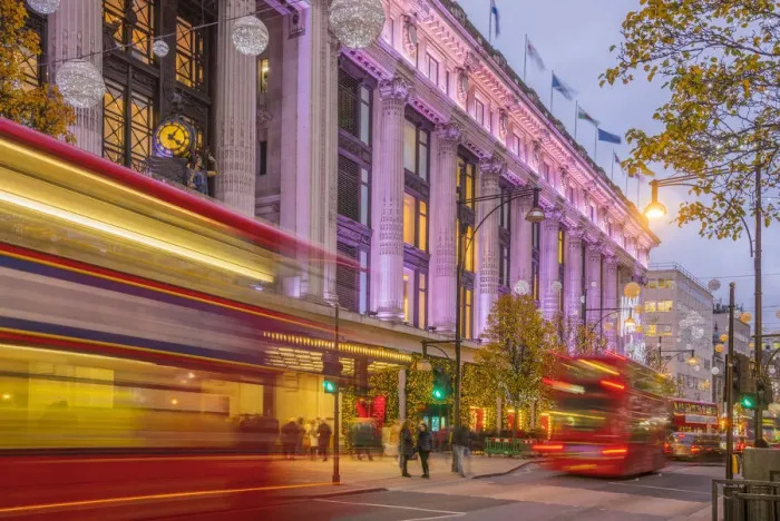 Framed Print : UK, England, London, The West End, Oxford Street, Selfridges Department Store Framed Print : UK, England, London, The West End, Oxford Street, Selfridges Department Store