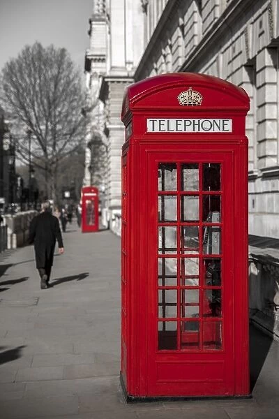 UK, England, London, Westminster, Parliament Square, Telephone boxes