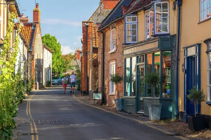 Framed Print : UK, England, Norfolk, Blakeney, High Street Framed Print : UK, England, Norfolk, Blakeney, High Street