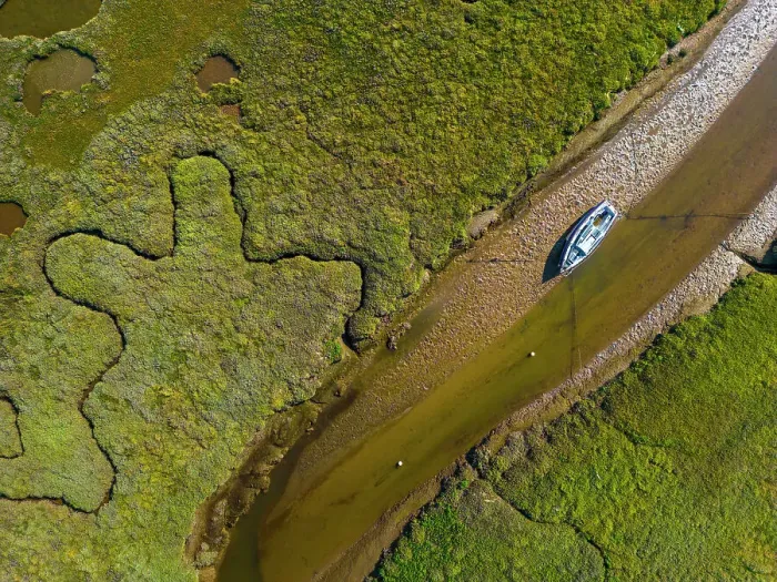 Framed Print : UK, England, Norfolk, Blakeney, River Glaven