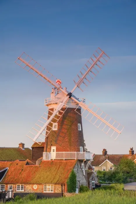Framed Print : UK, England, Norfolk, North Norfolk, Cley-next-the-Sea, Cley Windmill