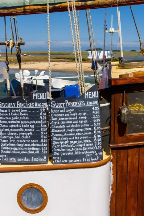 Framed Print : UK, England, Norfolk, North Norfolk, Wells-next-the-Sea, Albatros Restaurant Framed Print : UK, England, Norfolk, North Norfolk, Wells-next-the-Sea, Albatros Restaurant