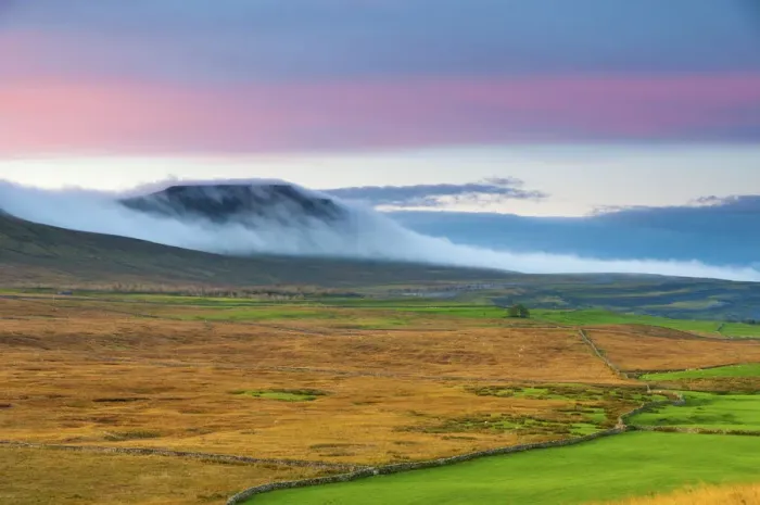 Framed Print : UK, England, North Yorkshire, Ribble Valley and Ingleborough Mountain on left, one Framed Print : UK, England, North Yorkshire, Ribble Valley and Ingleborough Mountain on left, one