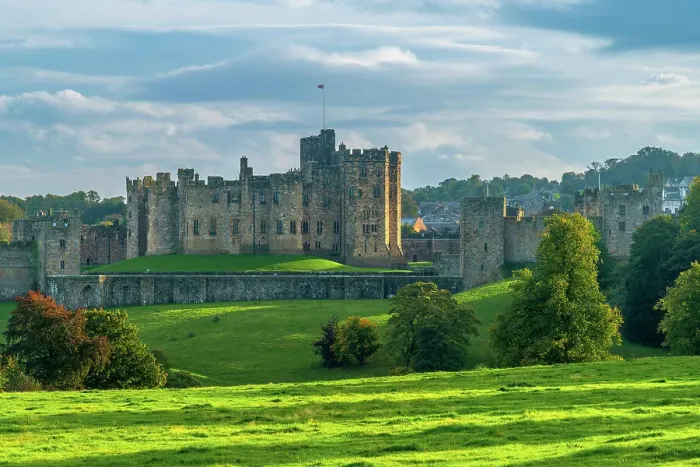 Framed Print : UK, England, Northumberland, Alnwick, Alnwick Castle