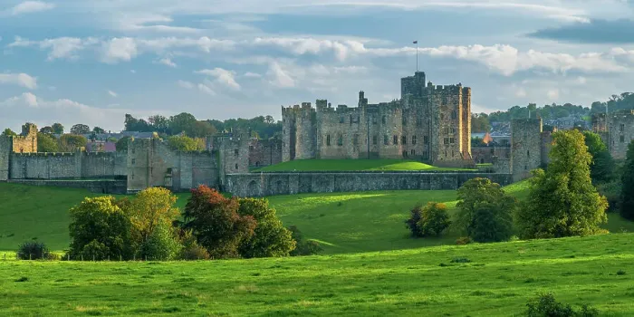 Framed Print : UK, England, Northumberland, Alnwick, Alnwick Castle