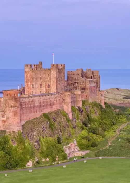 Framed Print : UK, England, Northumberland, Bamburgh, Bamburgh Castle