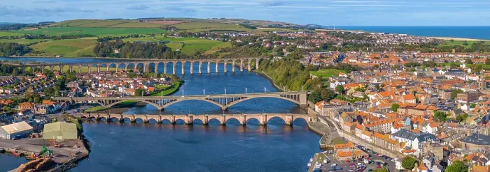 Framed Print : UK, England, Northumberland, Berwick-upon-Tweed, River Tweed