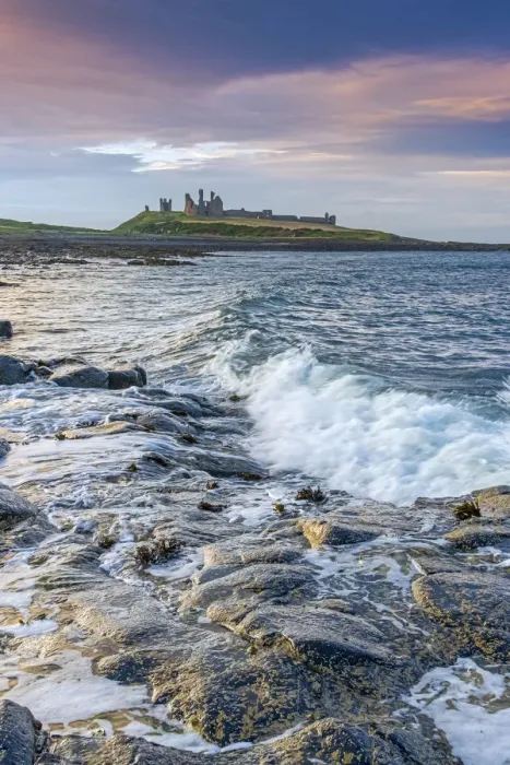 Framed Print : UK, England, Northumberland, Dunstanburgh Castle