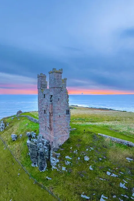 Framed Print : UK, England, Northumberland, Dunstanburgh Castle