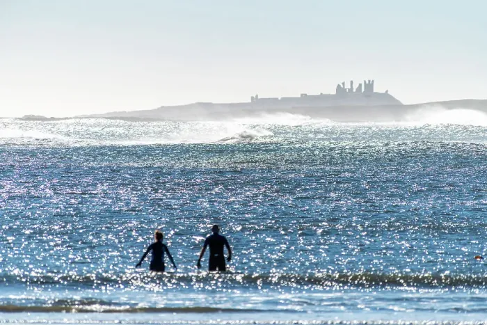 Framed Print : UK, England, Northumberland, Dunstanburgh Castle