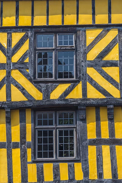 UK, England, Shropshire, Ludlow, Timber-framed house