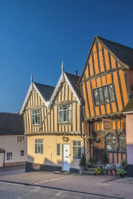 Framed Print : UK, England, Suffolk, Lavenham, High Street