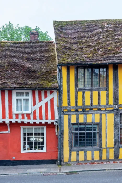 Framed Print : UK, England, Suffolk, Lavenham, Water Street Framed Print : UK, England, Suffolk, Lavenham, Water Street