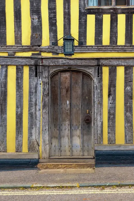 Framed Print : UK, England, Suffolk, Lavenham, Water Street