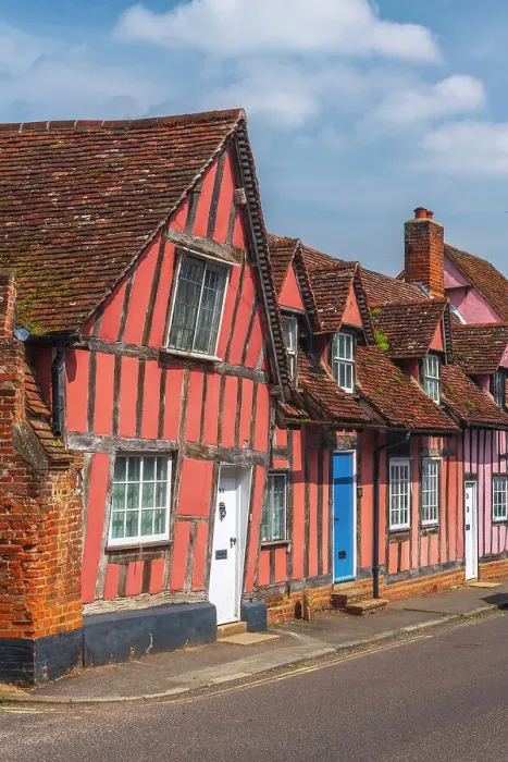 Framed Print : UK, England, Suffolk, Lavenham, Water Street Framed Print : UK, England, Suffolk, Lavenham, Water Street