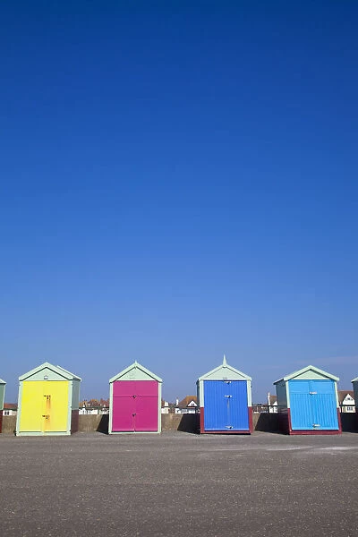 UK, England, Sussex, Hove, Beach huts