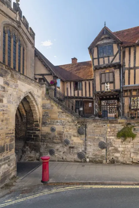 Framed Print : UK, England, Warwickshire, Warwick, Lord Leycester Hospital
