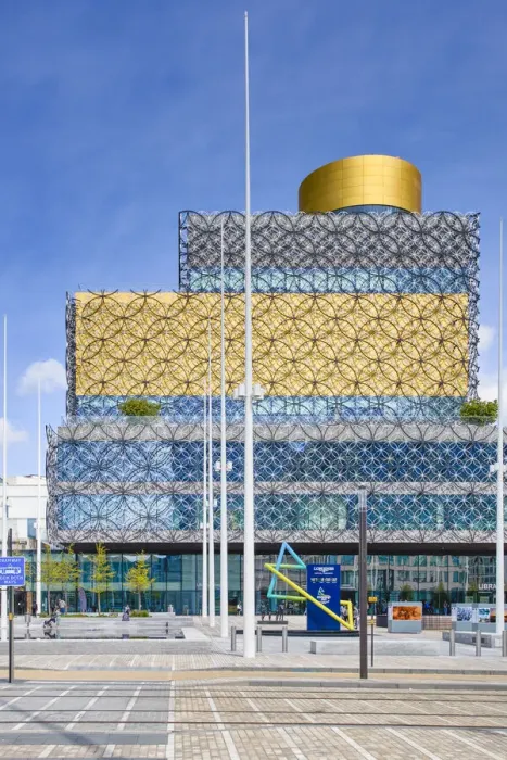 Framed Print : UK, England, West Midlands, Birmingham, Centenary Square, Birmingham Libary Framed Print : UK, England, West Midlands, Birmingham, Centenary Square, Birmingham Libary