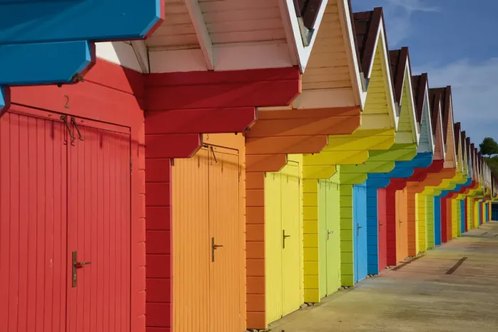 Framed Print : UK, England, Yorkshire, Scarborough, Beach Huts on North Bay beach Framed Print : UK, England, Yorkshire, Scarborough, Beach Huts on North Bay beach