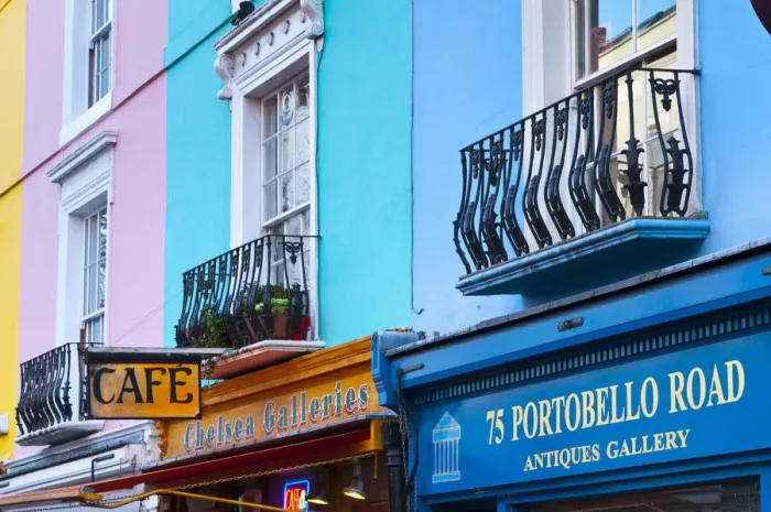 Framed Print : UK, London, Notting Hill, Portobello Road Market