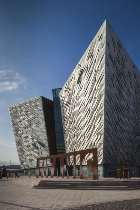 Framed Print : UK, Northern Ireland, Belfast, Belfast Docklands, Titanic Belfast Museum, exterior Framed Print : UK, Northern Ireland, Belfast, Belfast Docklands, Titanic Belfast Museum, exterior