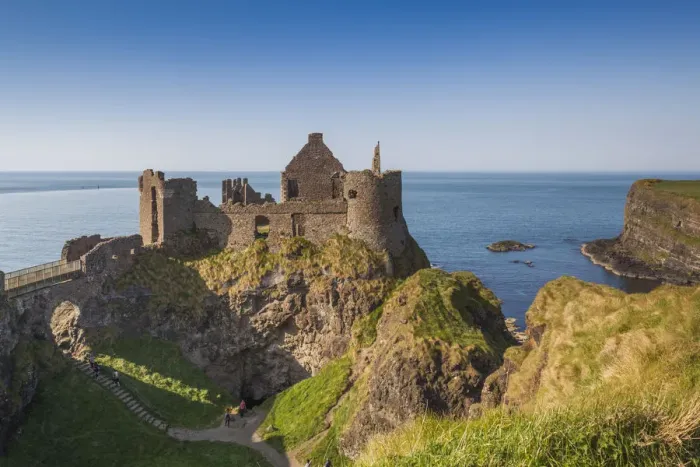 Framed Print : UK, Northern Ireland, County Antrim, Bushmills, Dunluce Castle ruins Framed Print : UK, Northern Ireland, County Antrim, Bushmills, Dunluce Castle ruins