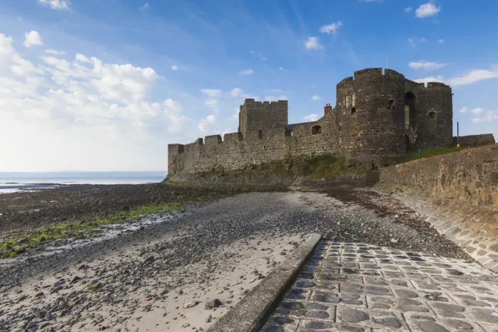 Framed Print : UK, Northern Ireland, County Antrim, Carrickfergus, Carrickfergus Castle, 1177 Framed Print : UK, Northern Ireland, County Antrim, Carrickfergus, Carrickfergus Castle, 1177