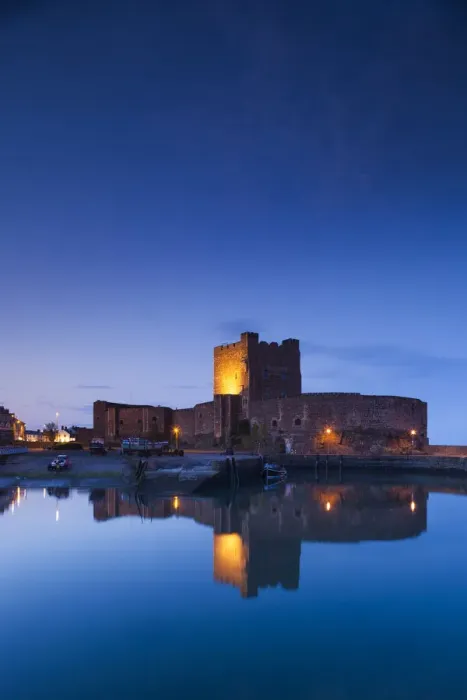 Framed Print : UK, Northern Ireland, County Antrim, Carrickfergus, Carrickfergus Castle, 1177