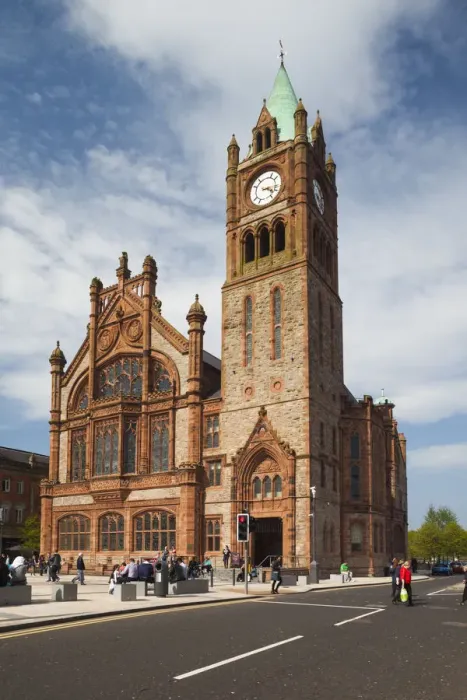 Framed Print : UK, Northern Ireland, County Londonderry, Derry, Guildhall Building Framed Print : UK, Northern Ireland, County Londonderry, Derry, Guildhall Building