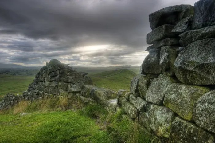 Framed Print : UK, Northumberland, Hadrians Wall
