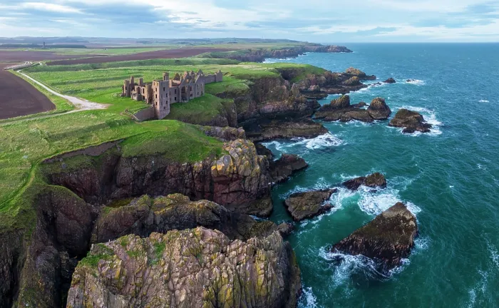 Framed Print : UK, Scotland, Aberdeenshire, Cruden Bay, Slains Castle Framed Print : UK, Scotland, Aberdeenshire, Cruden Bay, Slains Castle