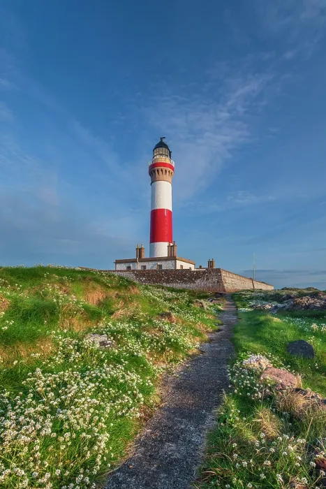 Framed Print : UK, Scotland, Aberdeenshire, Peterhead, Boddam, Buchan Ness Lighthouse
