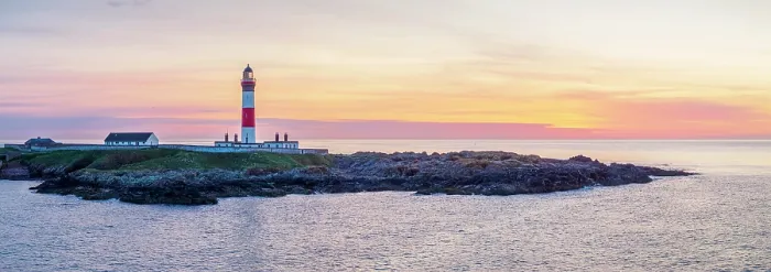 Framed Print : UK, Scotland, Aberdeenshire, Peterhead, Boddam, Buchan Ness Lighthouse