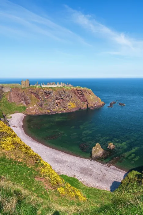 Framed Print : UK, Scotland, Aberdeenshire, Stonehaven, Dunnottar Castle