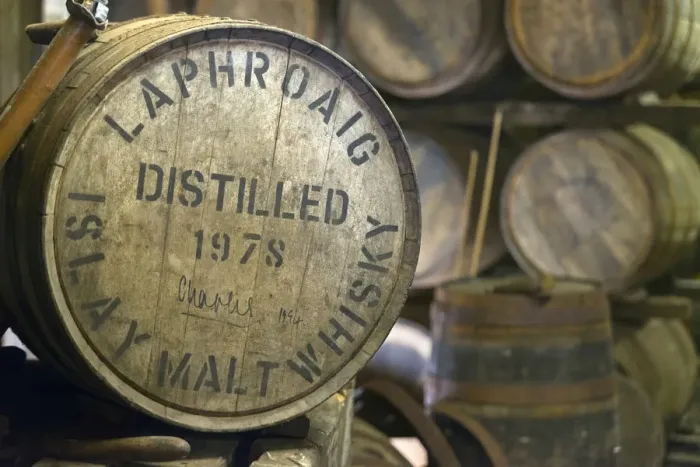 Framed Print : UK, Scotland, Argyll and Bute, Islay, Laphroaig Whisky Distillery, Casks, including Framed Print : UK, Scotland, Argyll and Bute, Islay, Laphroaig Whisky Distillery, Casks, including