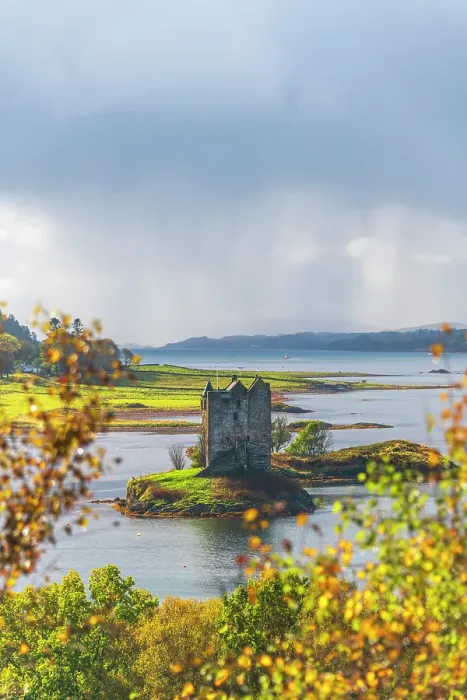 Framed Print : UK, Scotland, Argyll and Bute, Loch Linnhe, Appin, Castle Stalker Framed Print : UK, Scotland, Argyll and Bute, Loch Linnhe, Appin, Castle Stalker