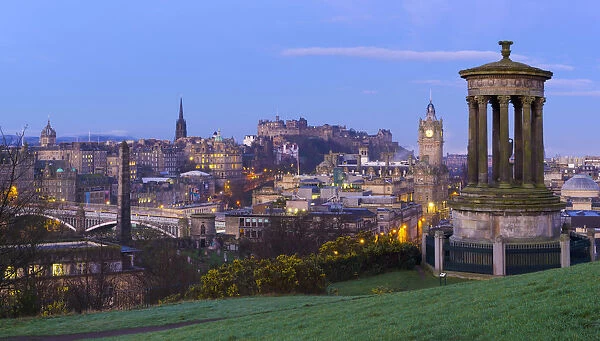 UK, Scotland, Edinburgh, Calton Hill, Stewart Monument